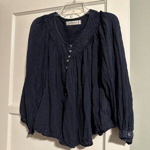 Free People Dark Blue Top Medium